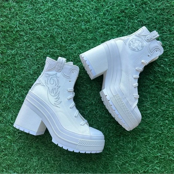 Unavailable 🎁Converse Chuck 70 De Luxe Heel Hi Vintage White - Picture 6 of 10